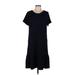 J.Jill Casual Dress - Shift: Black Print Dresses - Women's Size Medium