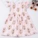 Toddler Girls Christmas/ Halloween Princess Dress With Cute Cartoon Print, For Kids Party Holiday Outfit