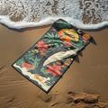 serviette de plage serviette de bain grande 80 cm x 160 cm impression 3D motif de mer serviette serviette de bain drap de plage couverture classique 100% microfibre couvertures confortables