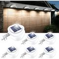 1/4/6 pièces lumières solaires de gouttière extérieure étanche lumière solaire de clôture pour accès au pont cour porche allée garage escalier mur paysage décoration éclairage solaire veilleuse
