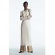 COS Women's Knitted Linen Maxi Dress - White - White