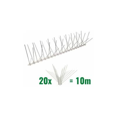 10 Meter lange Anti-Tauben-Spikes, 4 Reihen aus Polycarbonat – hochwertige Lösung zur