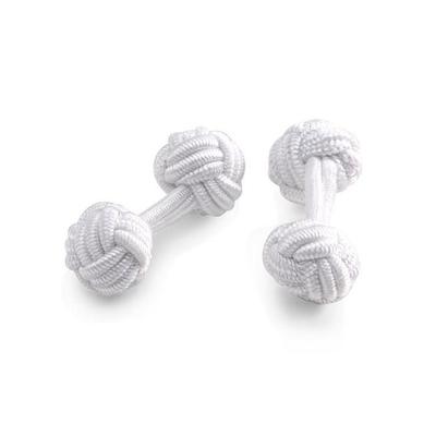 Brooks Brothers Men's Knot Cuff Links | White