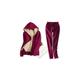 Womens Fleece Lined Tracksuit Set In 4 Colours And 6 Sizes - Navy | Wowcher