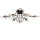 8-Light 80 cm Ceiling Light LED Crystal Flush Mount Lights Metal Painted Finishes Chic Modern Artistic 200-240V / 110-120V / G9 Flower Design