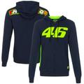 "Sweat à capuche entièrement zippé VR46 Racing Sport - Bleu - Homme Taille: XL"