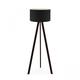 WELLHOME Lampadaire con 100% PVC couleur Noir - Noir