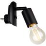 Briloner - Lampe à fiche leuchten batita, 25 w, IP20, noir, métal, excl. 1x E27, 9,5 x 6,7 x 7,8 cm