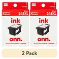 (2 pack) onn. Remanufactured Ink Cartridge Canon 245XL Black