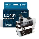 LC401 Ink Cartridges for LC401 brother ink Replacement for Brother LC401 LC401XL BK to Use with Brother MFC-J1010DW MFC-J1170DW MFC-J1012DW Printerï¼ˆBlack 1Packï¼‰