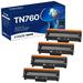 TN760 Toner Cartridge Replacement MGF3 for Brother TN 760 TN-760 TN730 TN-730 High Yield Compatible with DCP-L2550DW HL-L2350DW HL-L2370DW HL-L2370DWXL HL-L2395DW MFC-L2710DW Printer (4 Black)