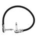 Guitar Effect Cable PVC Anti Wind Noise Suppression Portable Guitar Pedal Cord Patch Cable Flat Head Silver 30cm / 11.8in