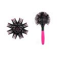3D Round Hair Brushes Comb Easy Detangling Heat Resistant 360Â° Ball Hair Styling Tools