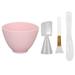 Facial Mask DIY Tool Kit Mixing Bowl Stick Spatula Measuring Cup Spoon Tattoo Repair Cream ApplicatorPink