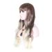 Gradient Gold Wavy Wig Soft Breathable High Temperature Resistant Gradient Gold Wave Long Curly Hair Wig for Women