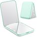 RUseeN Compact Mirror with Light and Magnification 1X/3X Portable LED Travel Makeup Mirror Mini Foldable Magnetic Closing Pocket Mirror Handheld Compact Purse Mirror for Women Girls Green