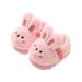 Rbaofujie Toddler Girls Boys Home Slippers Fuzzy Warm Winter Indoor Bunny Slipper Kids Lightweight Plush ShoesPink