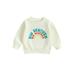 Canrulo Brother Sister Matching Clothes Infant Baby Boy Girl Sweatshirt Letter Print Long Sleeve Pullover Autumn Tops Big Brother 2-3 Years