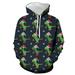 Quealent Boys Childrenscostume Male Big Kid Boys Size 8 Boys Girls Christmas Hoodies Sweaters 3D Printed Dinosaur Casual Hooded Toddler Girl (Black 4-5 Years)