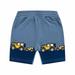 Lovskoo 2-11Y Summer Children s Boys Casual Sports Shorts Capris Lorry Printed Sweatpants With Pocket Blue