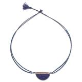 'Multi-Gemstone Beaded Necklace with Lapis Lazuli Pendant'