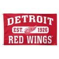 WinCraft Detroit Red Wings 3' x 5' Single-Sided Franchise Establishment Deluxe Flag