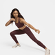 Nike Go Women's Firm-Support Mid-Rise Full-Length Leggings with Pockets - Red - Nylon