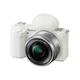 Sony Alpha ZV-E10 Mirrorless Vlog Camera (with 16-50mm Lens) ILCZVE10L/W White