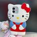 Cartoon Hello Kitty Silicone Phone Case for Iphone 11/12/13 3D Shockproof Soft Case Phone Accessories Student Couple Gift