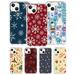 Christmas Elk Snowflake New Year Gifts Girl Cartoon Phone Case Transparent Soft For Iphone 15 Plus 14 Pro Max 13 Pro Max 11 13 12 14 15 Pro Max Mini Plus