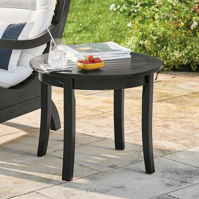 Palmer Outdoor Side Table - Greige - Grandin Road