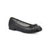 Women's Bessa Casual Flat by Cliffs in Black Burnished Smooth (Size 9 M)