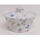 Secret Garden Casserole with Lid 500 ml 17 oz Flowers Butterflies Bees Oven to Table Dish Hand Decorated UK