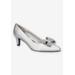 Women's Devanna Pump by Naturalizer in Silver Satin (Size 9 1/2 M)