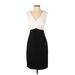 Favlux fashion Cocktail Dress - Sheath V-Neck Sleeveless: Black Solid Dresses - Women's Size Small