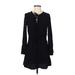 Jack by BB Dakota Cocktail Dress - Shirtdress: Black Dresses - Women's Size Small