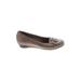 Life Stride Flats: Brown Solid Shoes - Women's Size 8 - Round Toe