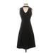 Zalora Casual Dress - Party Mock Sleeveless: Black Print Dresses - Women's Size X-Small