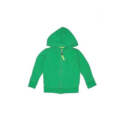 Primary Clothing Zip Up Hoodie: Green Solid Tops - Kids Boy's Size 2