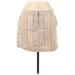 Ann Taylor LOFT Casual Mini Skirt Mini: Gray Stripes Bottoms - Women's Size 8