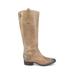 Sam Edelman Boots: Tan Print Shoes - Women's Size 7 1/2 - Almond Toe