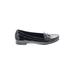 Cole Haan Flats: Slip-on Chunky Heel Casual Black Shoes - Women's Size 7 1/2 - Almond Toe