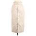 H&M Casual Midi Skirt Calf Length: Ivory Print Bottoms - Women's Size 2