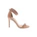 Forever 21 Heels: Tan Print Shoes - Women's Size 8 - Open Toe