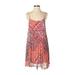 American Rag Cie Casual Dress - Mini Scoop Neck Sleeveless: Pink Dresses - Women's Size Small