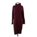 Banana Republic Factory Store Casual Dress - Sweater Dress: Burgundy Dresses - Women's Size Medium