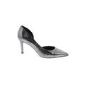 Nine West Heels: Slip-on Stiletto Cocktail Party Silver Shoes - Women's Size 9 - Pointed Toe