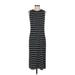 Gap Casual Dress - Sheath High Neck Sleeveless: Black Print Dresses - Women's Size Small