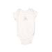 Little Me Short Sleeve Onesie: Ivory Print Bottoms - Size 3 Month