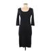 Zenana Premium Casual Dress - Sheath: Black Solid Dresses - Women's Size Medium